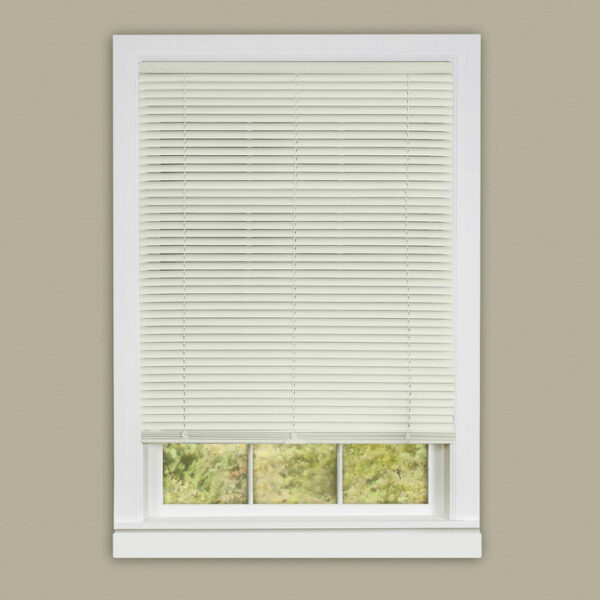 1" Vinyl Room Darkening Mini Blind-White