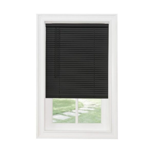 black mini blinds-vinyl-cordless
