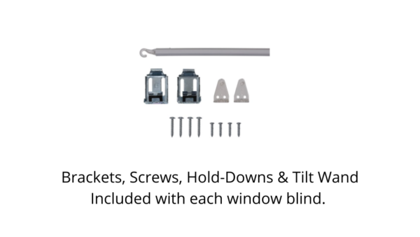 Brackets, Screws, Hold-Downs and Tilt Wand